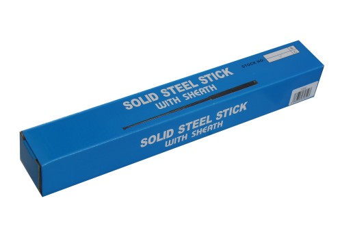 Buchner, Teleskopschlagstock, schwarz, extra lang, Nylonholster